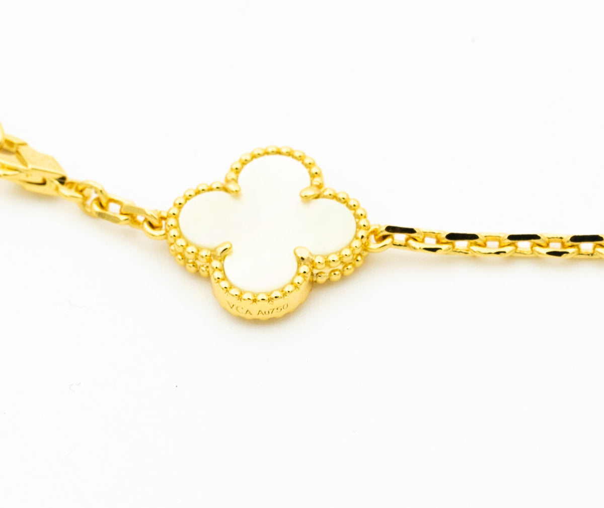 [sparkle Jewelry ]CLOVER BRACELET 5 MOTIFS ONYX MOP