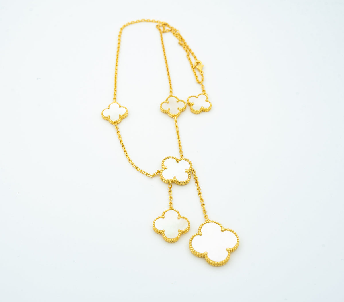 [sparkle Jewelry ]CLOVER MOTHER OF PEARL NECKLACE 6 MOTIF