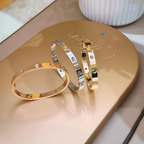 [sparkle Jewelry]2026 RAINBOW LOVE BRACELET 6.1MM  10 DIAMONDS