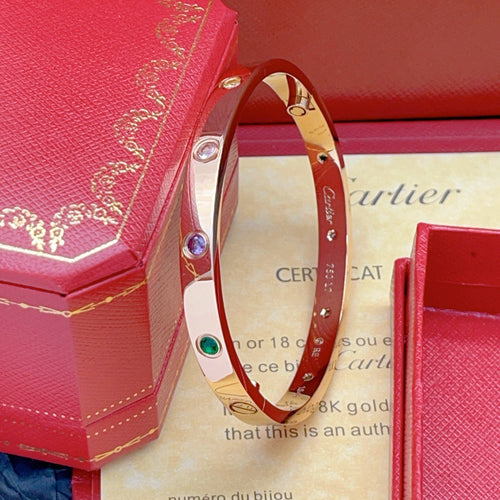 [sparkle Jewelry]2026 RAINBOW LOVE BRACELET 6.1MM  10 DIAMONDS