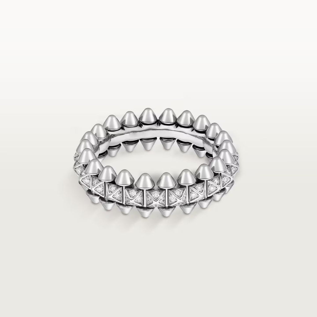 [sparkle Jewelery]CLASH 6.4MM SMALL FULL DIAMOND RING