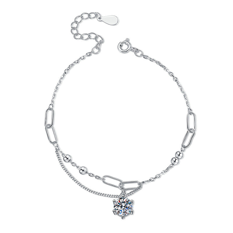 [sparkle]CLASSIC SOLITAIRE MOISSANITE BRACELET
