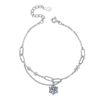 [sparkle]CLASSIC SOLITAIRE MOISSANITE BRACELET