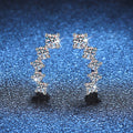[sparkle]SPARKLING SMILE ARC MOISSANITE STUD EARRINGS