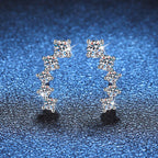 [sparkle]SPARKLING SMILE ARC MOISSANITE STUD EARRINGS