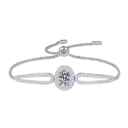 [sparkle]"PIGEON'S EGG" TEARDROP MOISSANITE BRACELET