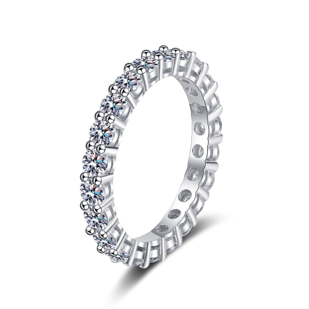 [sparkle]LUXURIOUS 2.2 CARAT FULL ETERNITY MOISSANITE RING