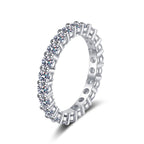 [sparkle]LUXURIOUS 2.2 CARAT FULL ETERNITY MOISSANITE RING