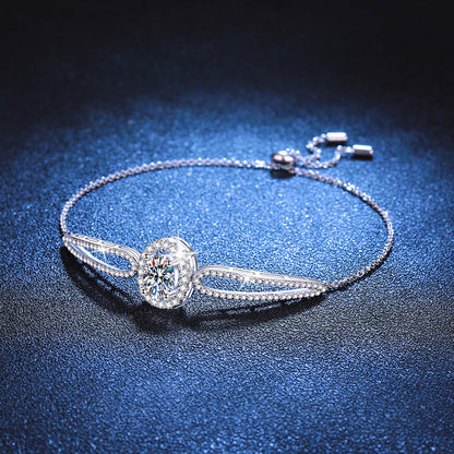 [sparkle]"PIGEON'S EGG" TEARDROP MOISSANITE BRACELET