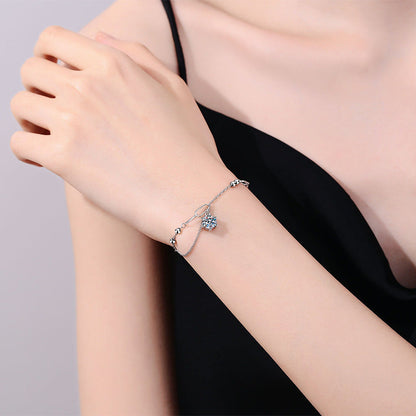 [sparkle]CLASSIC SOLITAIRE MOISSANITE BRACELET