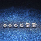 [sparkle]SIX-PRONG MOISSANITE EARRINGS