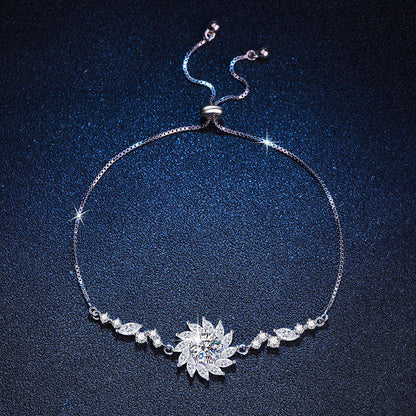 [sparkle]RADIANT SUNFLOWER MOISSANITE BRACELET