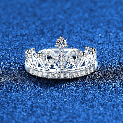 [sparkle]DREAMY CROWN MOISSANITE RING - 1.2CT ELEGANT PRINCESS STYLE