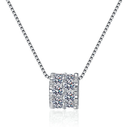 [Sparkle]ELEGANTE SCHMALE MOISSANIT-HALSKETTE