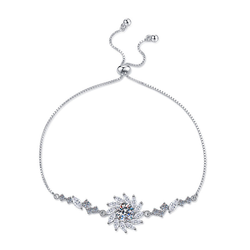 [sparkle]RADIANT SUNFLOWER MOISSANITE BRACELET