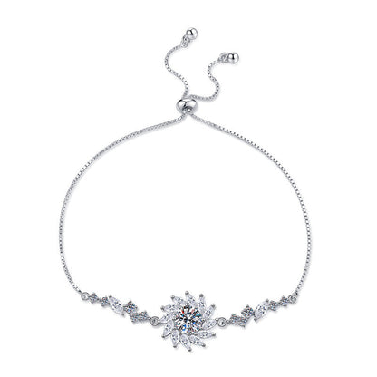 [sparkle]RADIANT SUNFLOWER MOISSANITE BRACELET