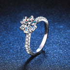 [sparkle]BOLD TIGER CLAW MOISSANITE ENGAGEMENT RING