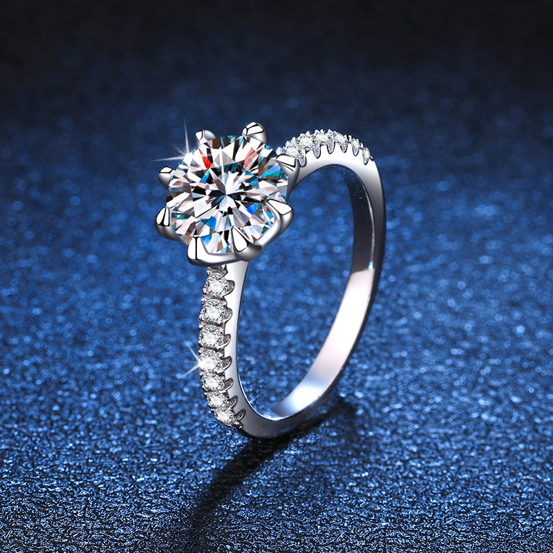 [sparkle]BOLD TIGER CLAW MOISSANITE ENGAGEMENT RING
