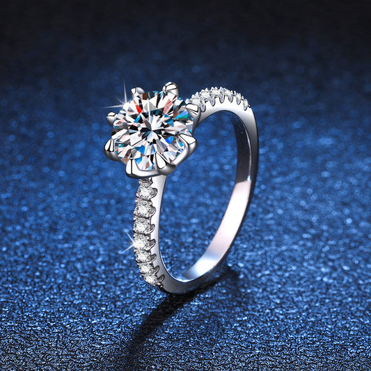 [Sparkle]BOLD TIGER CLAW MOISSANITE VERLOBUNGSRING