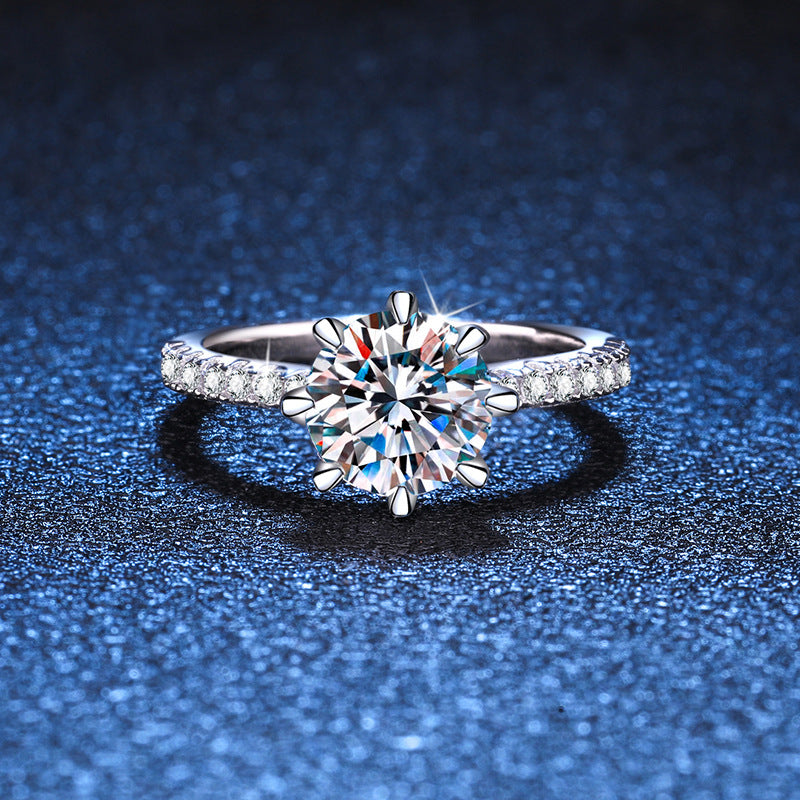 [sparkle]BOLD TIGER CLAW MOISSANITE ENGAGEMENT RING
