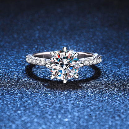 [sparkle]BOLD TIGER CLAW MOISSANITE ENGAGEMENT RING