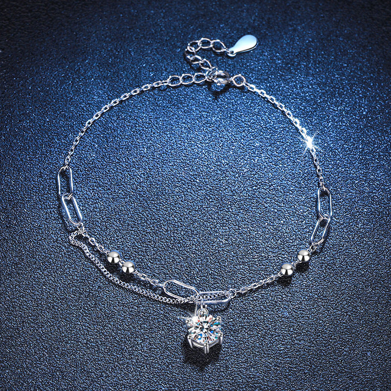 [sparkle]CLASSIC SOLITAIRE MOISSANITE BRACELET