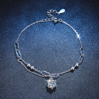 [sparkle]CLASSIC SOLITAIRE MOISSANITE BRACELET
