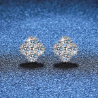 [sparkle]ELEGANT FOUR-LEAF CLOVER MOISSANITE STUD EARRINGS