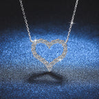[sparkle]ROMANTIC HEART MOISSANITE PENDANT NECKLACE