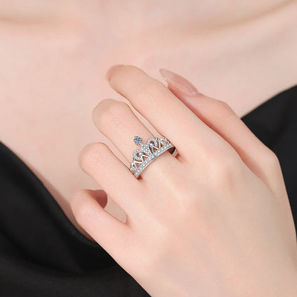 [sparkle]DREAMY CROWN MOISSANITE RING - 1.2CT ELEGANT PRINCESS STYLE