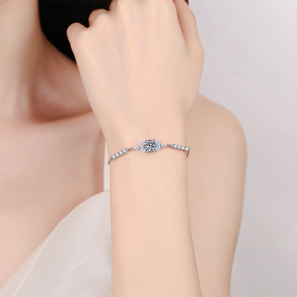 [sparkle]BLOOMING STAR-FLOWER MOISSANITE BRACELET