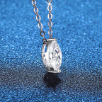 [sparkle]SOPHISTICATED MARQUISE-CUT MOISSANITE PENDANT NECKLACE