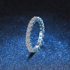 [sparkle]LUXURIOUS 2.2 CARAT FULL ETERNITY MOISSANITE RING