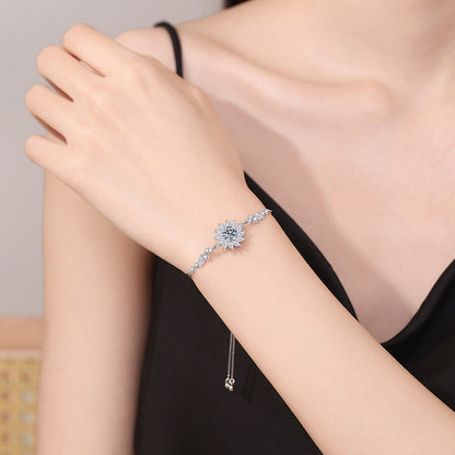 [sparkle]RADIANT SUNFLOWER MOISSANITE BRACELET