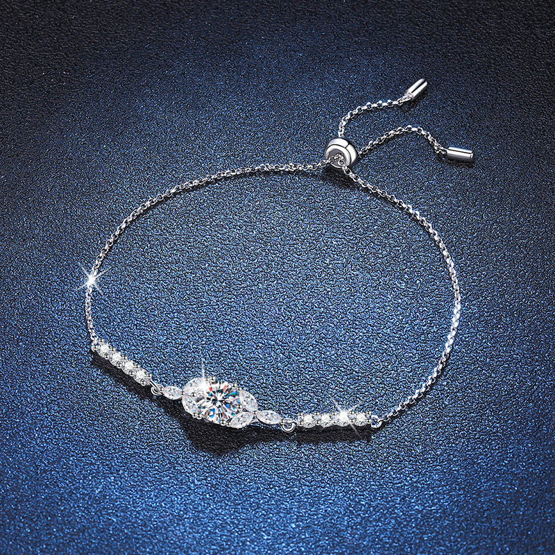 [sparkle]BLOOMING STAR-FLOWER MOISSANITE BRACELET