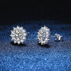 [sparkle]BLOOMING SUNFLOWER MOISSANITE STUD EARRINGS