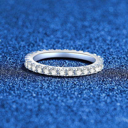 [sparkle]DAINTY 0.87CT FULL ETERNITY MOISSANITE RING