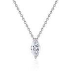 [sparkle]SOPHISTICATED MARQUISE-CUT MOISSANITE PENDANT NECKLACE