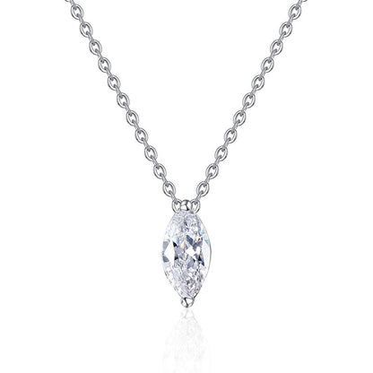 [Sparkle]SOPHISTICATED MARQUISE-CUT MOISSANITE PENDANT NECKLACE