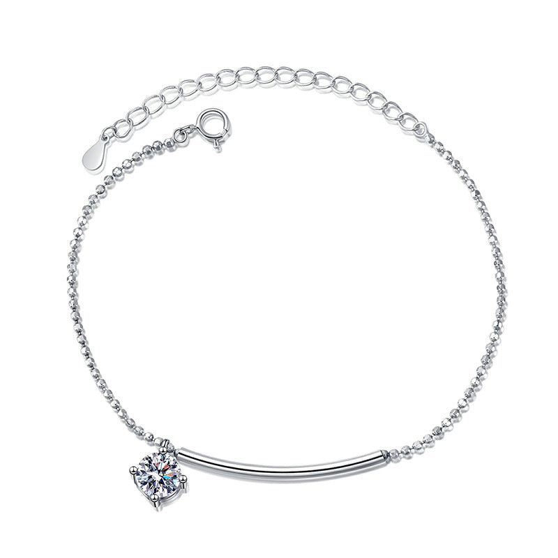 [sparkle]ELEGANT HALF-MOON CURVE MOISSANITE BRACELET