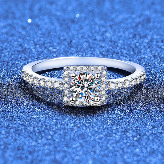 [Sparkle]FEINER ZUCKERWÜRFEL-MOISSANITRING