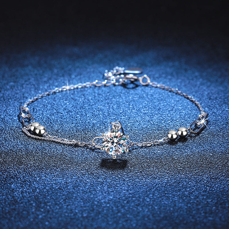[sparkle]CLASSIC SOLITAIRE MOISSANITE BRACELET