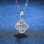 [sparkle]CLASSIC CLOVER MOISSANITE PENDANT NECKLACE