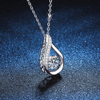 [sparkle]DANCING WATER DROP MOISSANITE NECKLACE