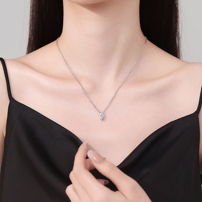 [Sparkle]SOPHISTICATED MARQUISE-CUT MOISSANITE PENDANT NECKLACE