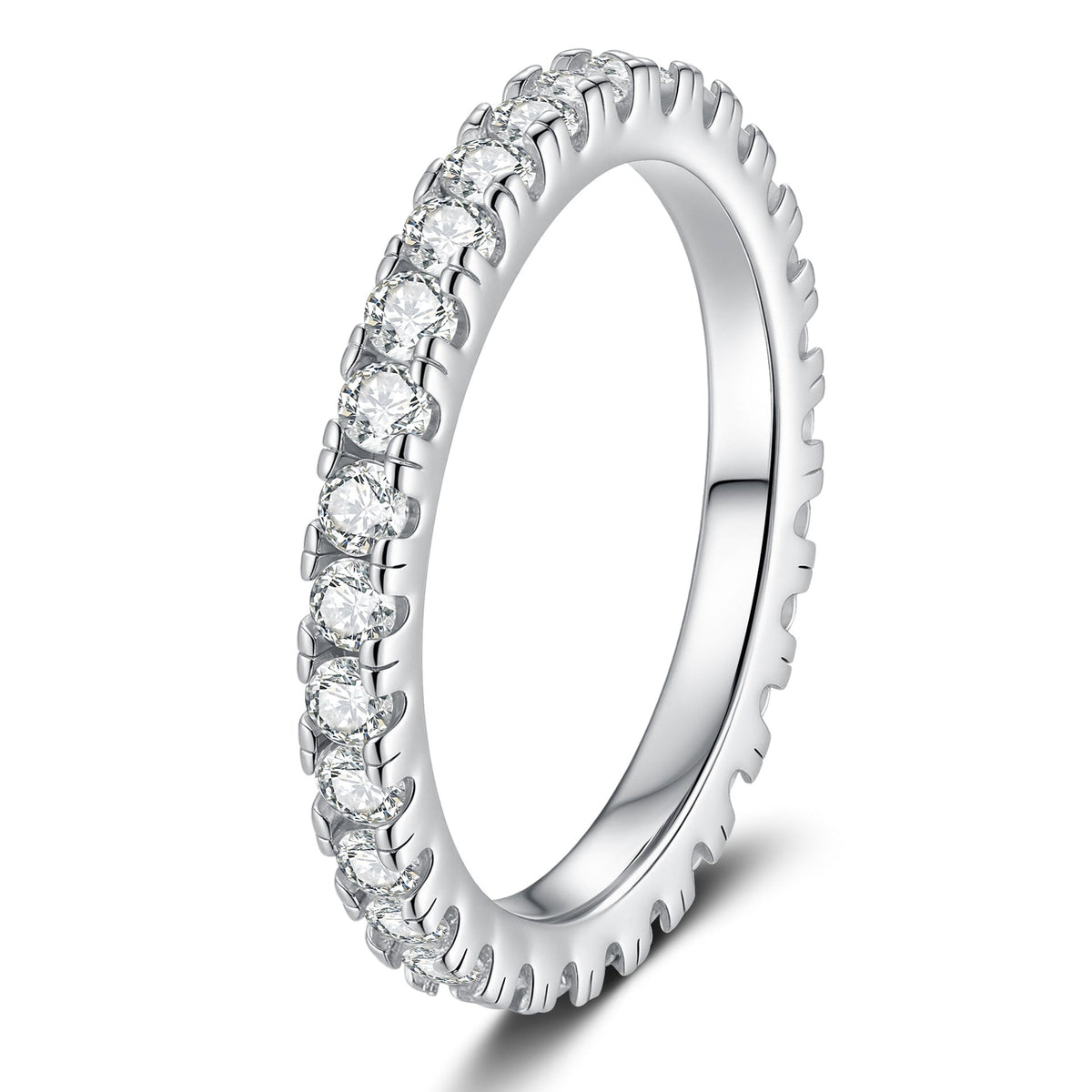 [sparkle]DAINTY 0.87CT FULL ETERNITY MOISSANITE RING