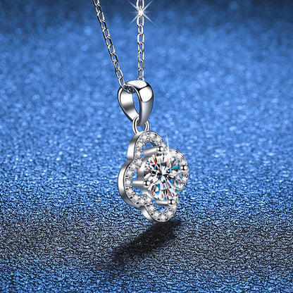[sparkle]CLASSIC CLOVER MOISSANITE PENDANT NECKLACE