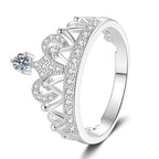 [sparkle]DREAMY CROWN MOISSANITE RING - 1.2CT ELEGANT PRINCESS STYLE