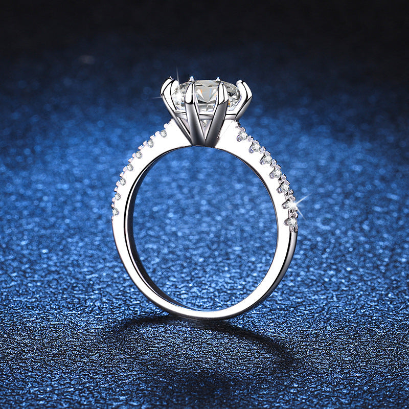 [sparkle]BOLD TIGER CLAW MOISSANITE ENGAGEMENT RING