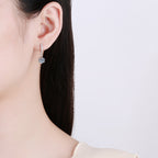 [sparkle]CLASSIC 6-PRONG MOISSANITE DROP EARRINGS